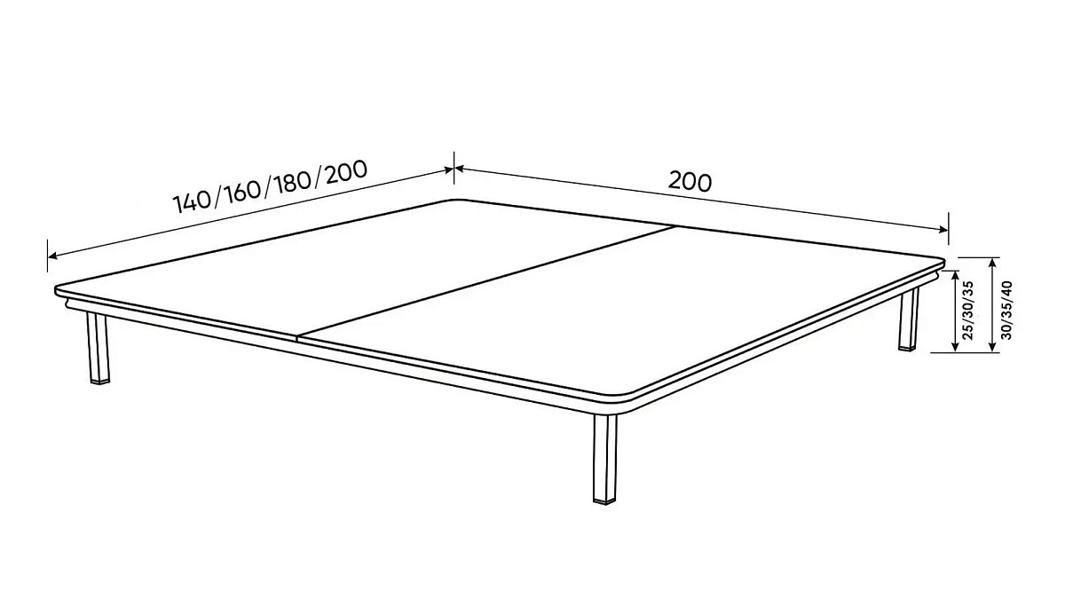 Основание 200*200 Plato (Плато) h=300
