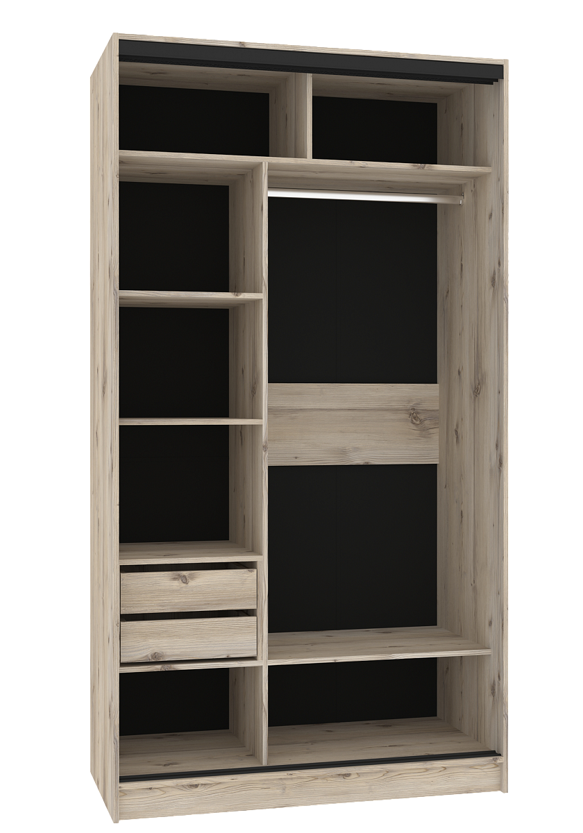 Шкаф-купе 1200 Домашний зеркало/лдсп