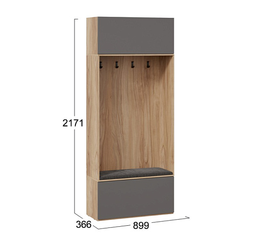 Порто ТД-393.08.01 Секция с крючками