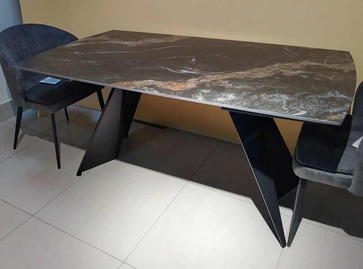 Стол обеденный ECLIPSE,165(+37+37)x90