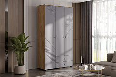Модульная система "Байкал" Шкаф трехстворчатый (с ящиками) (SAFE)