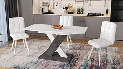 Обеденная группа стол Люксембург со стульями Франк