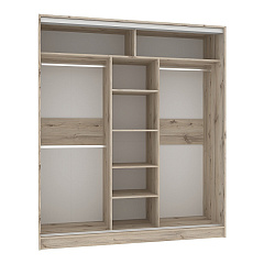 Strike 1800 Шкаф-купе зеркало/лдсп